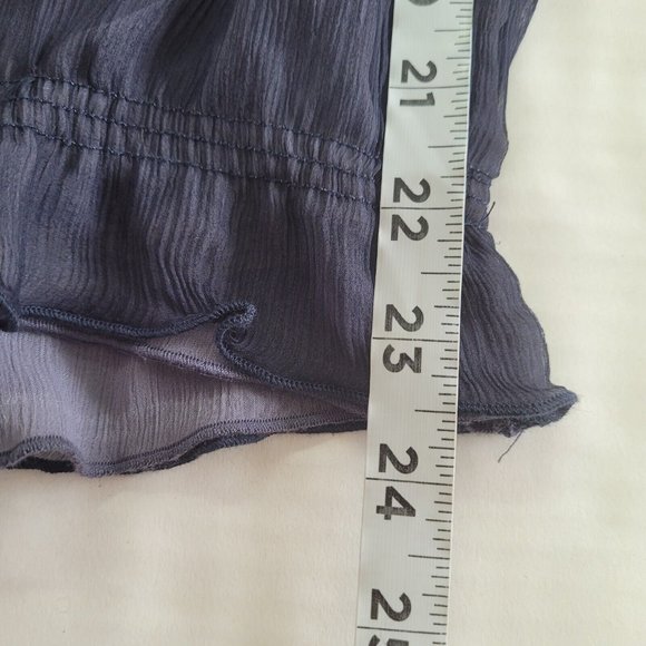 Ebene by Patrick Assuline Shirt Womens S Tossia Silk Embroidered Beaded Blouse - Picture 13 of 15